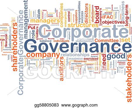 Corporate governance background concept